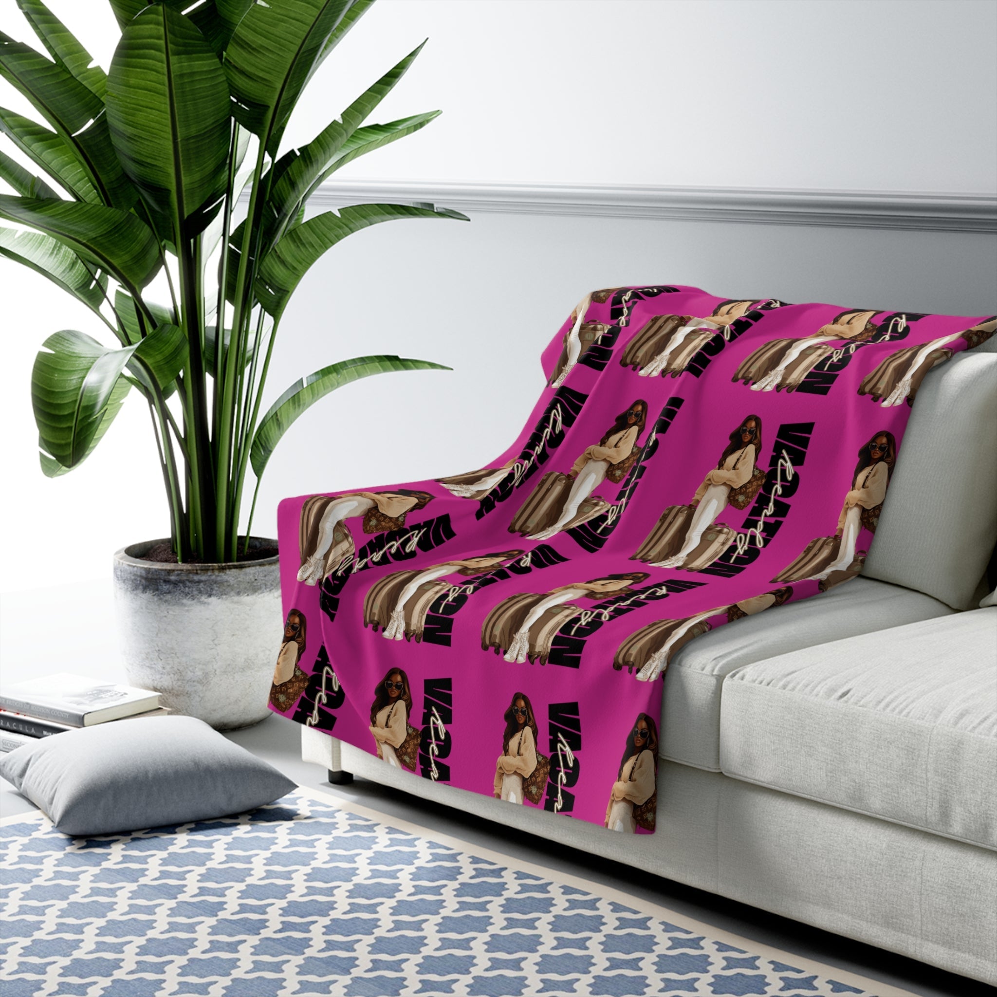 Vacation Ready Sherpa Fleece Blanket